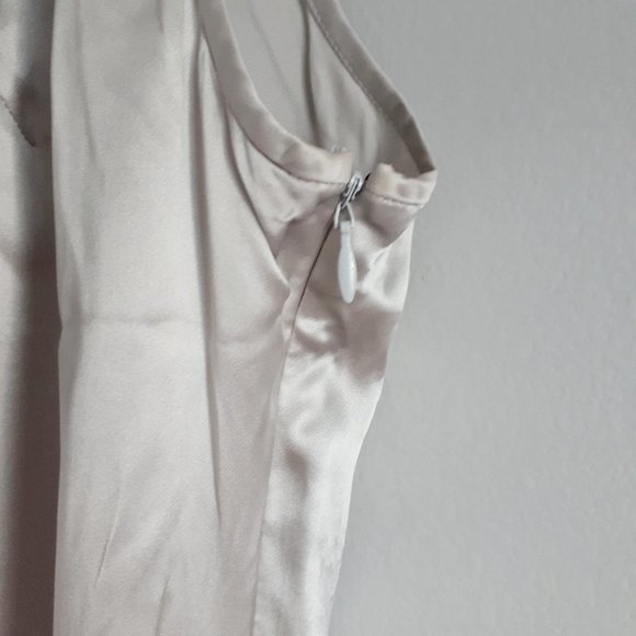 Ted Baker 100% Silk Silver Sleeveless Top - Picture 4 of 9